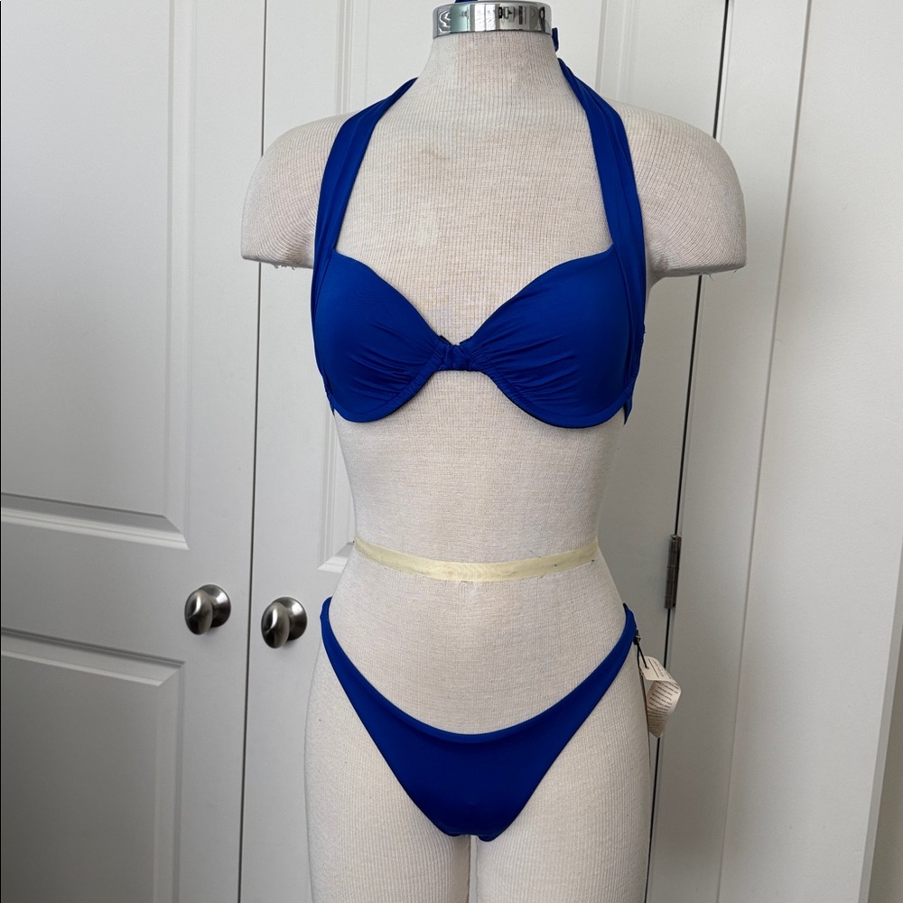 VitaminA Cobalt Blue Vibrant Bikini Size Small